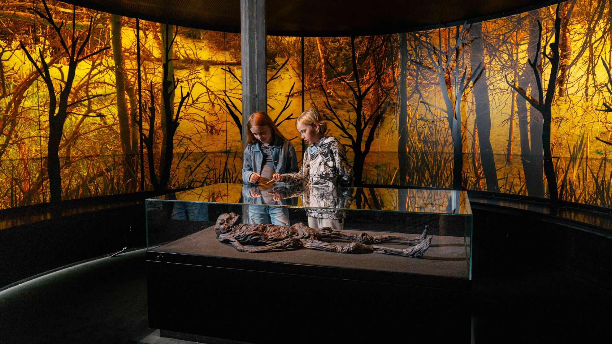 Udstillingsfoto af Haraldskærkvinden