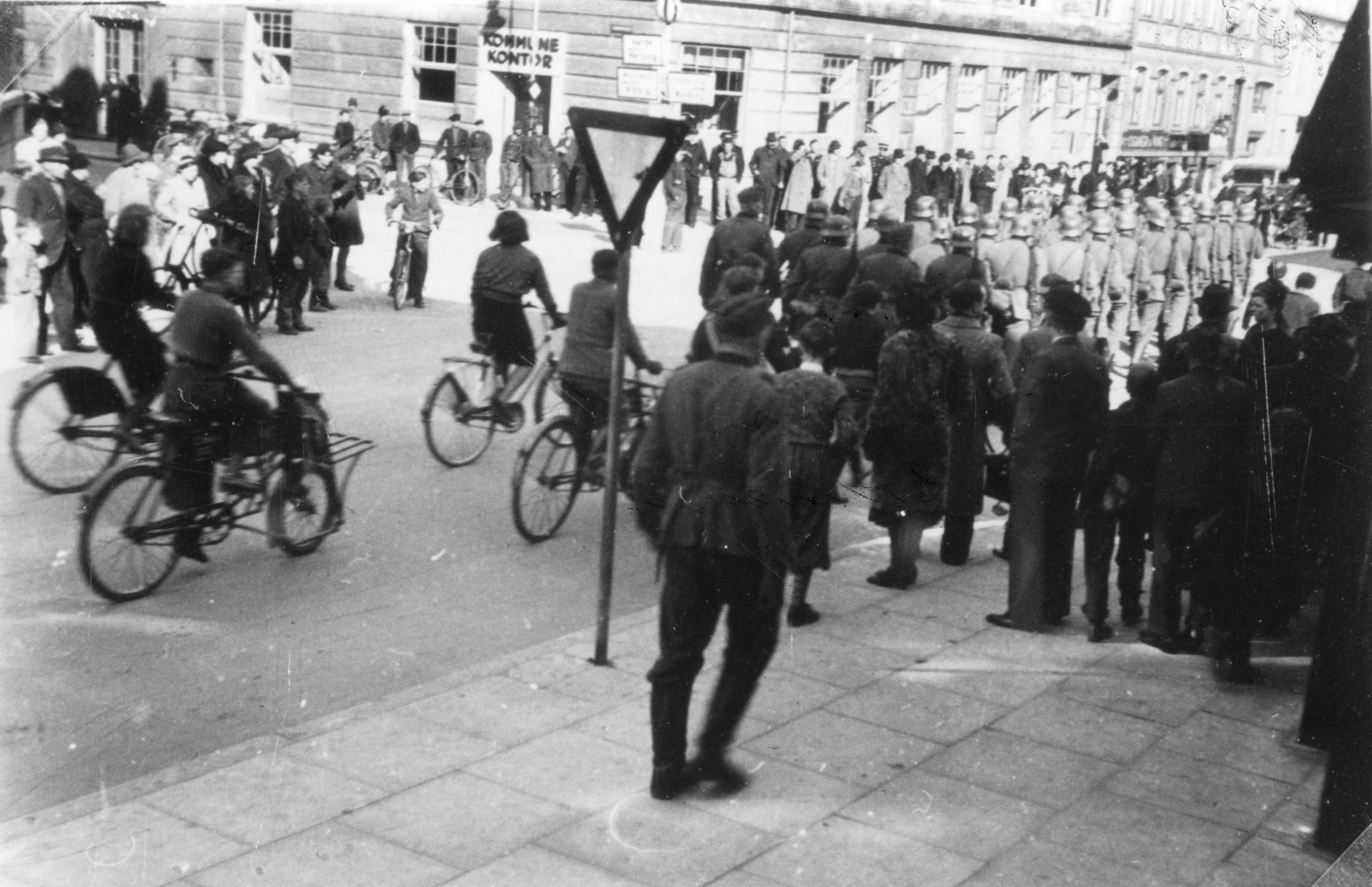 Tyske soldater i Vejle 9. april 1940