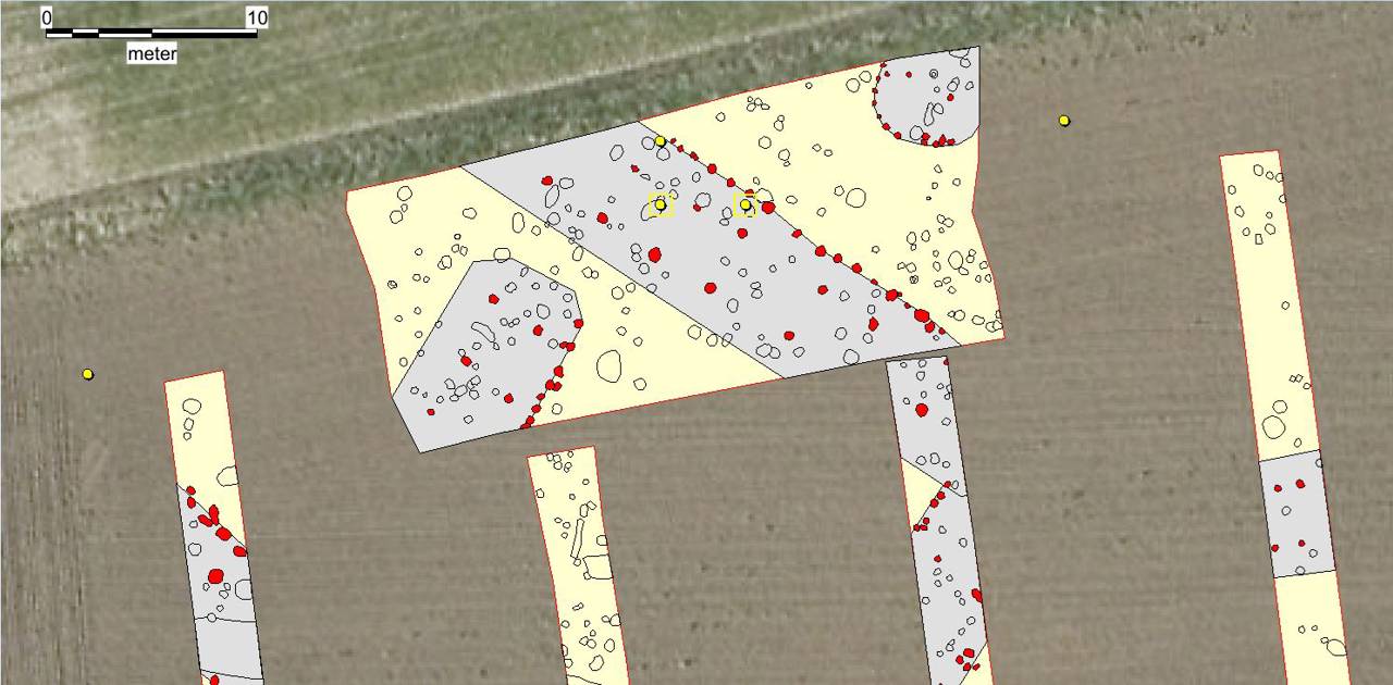 Grafik: Udgravning på fundstedet